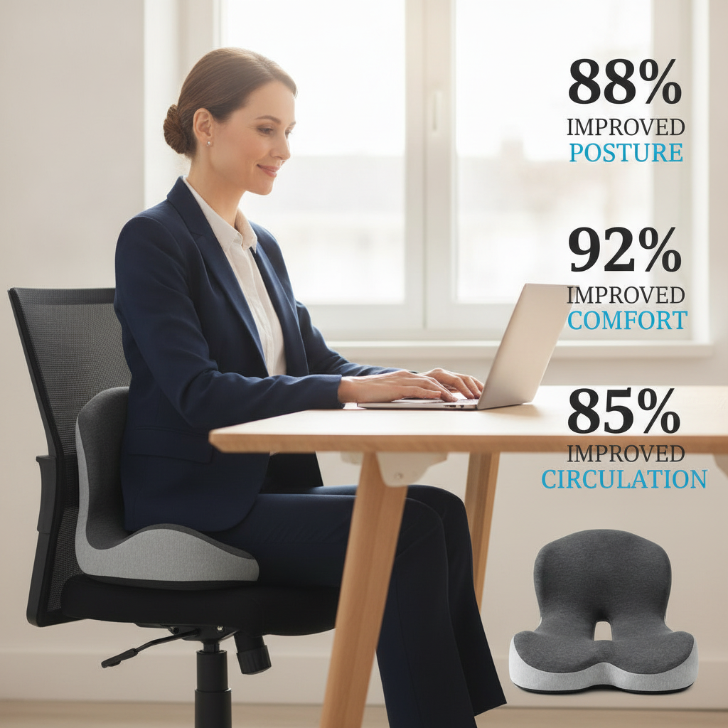 Ergonomic Lumbar Support Seat Cushion