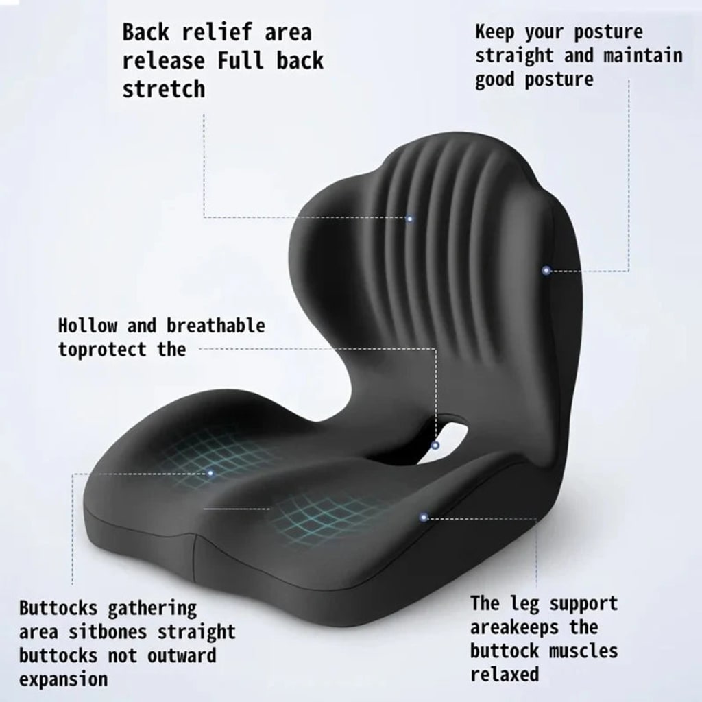 Ergonomic Lumbar Support Seat Cushion