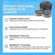 Ergonomic Lumbar Support Seat Cushion