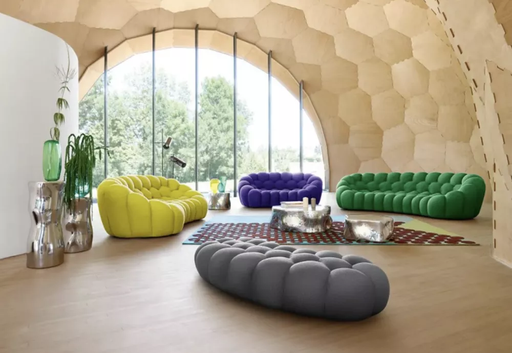 curved bubble sofa